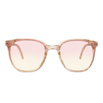 Blush Pink Square Foldable Gradient Sunglasses