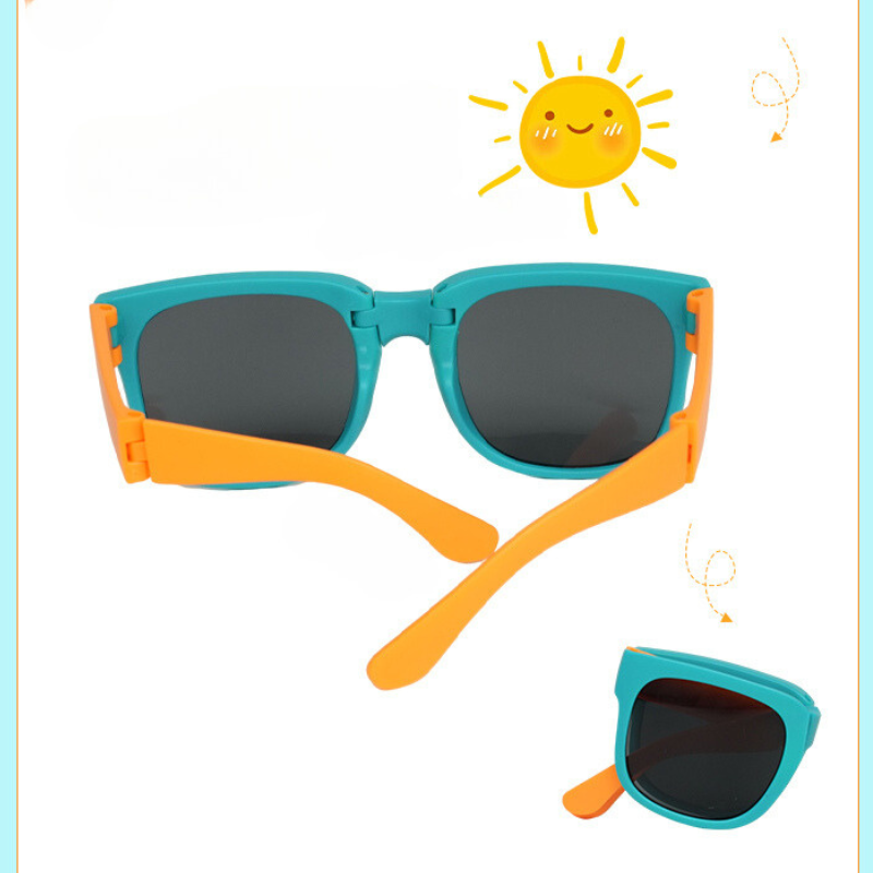 Foldable Kids Sunglasses with Hanging Bag