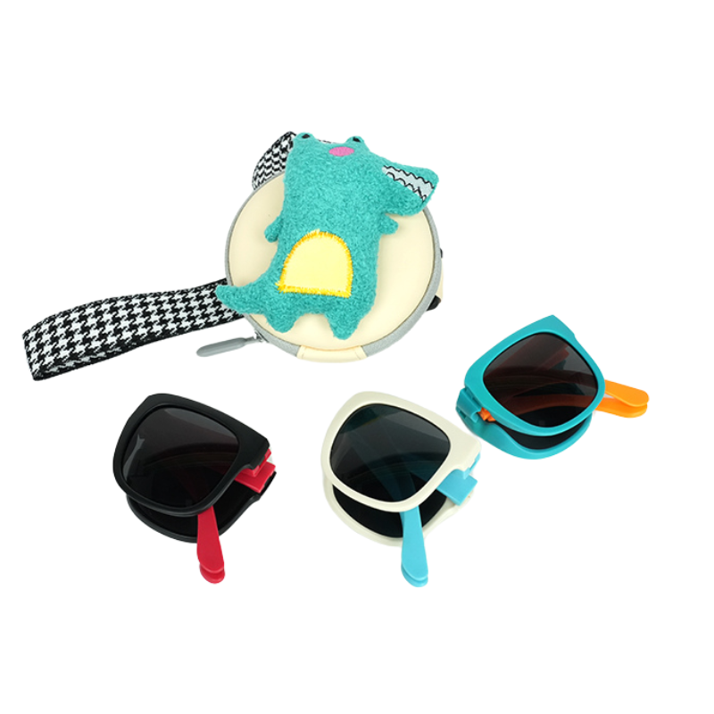Foldable Kids Sunglasses with Hanging Bag