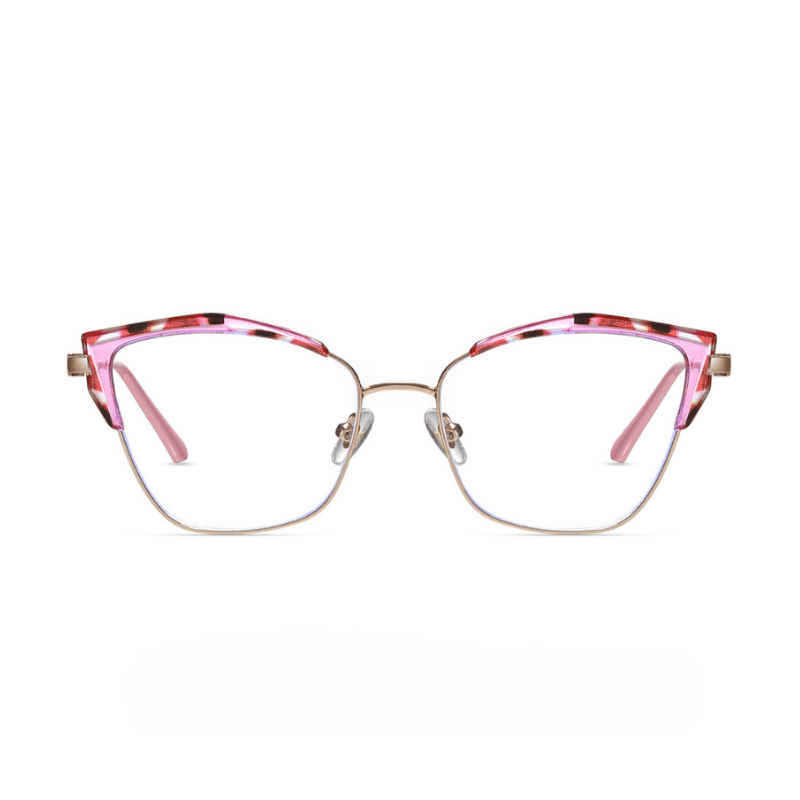 Metal Butterfly Square Eyeglasses