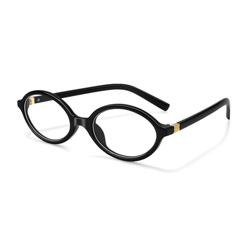 Oval Retro Tortoise Blue Light Eyeglasses