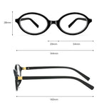 Oval Retro Tortoise Blue Light Eyeglasses