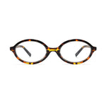 Oval Retro Tortoise Blue Light Eyeglasses