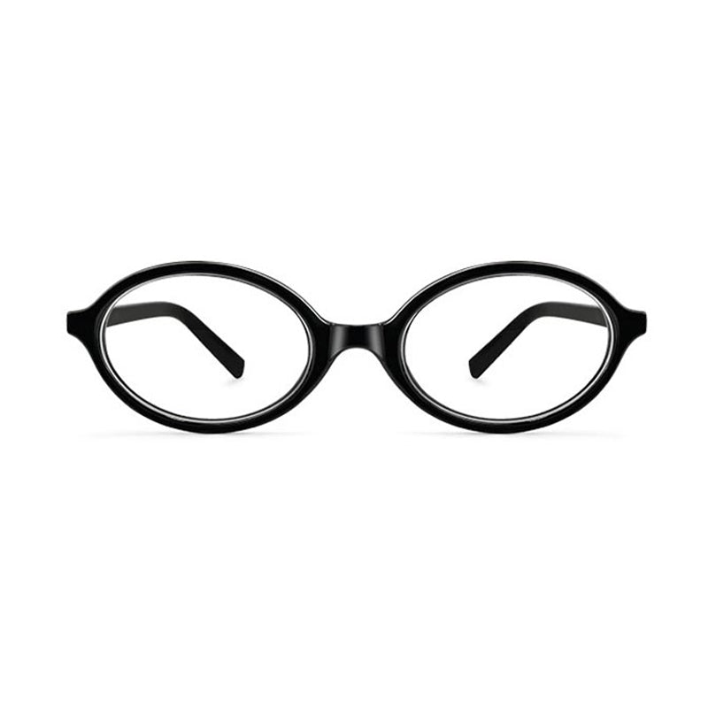 Oval Retro Tortoise Blue Light Eyeglasses