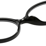 Oval Retro Tortoise Blue Light Eyeglasses
