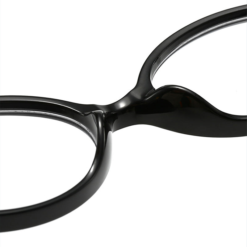 Oval Retro Tortoise Blue Light Eyeglasses