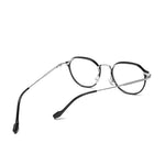 Round Black Blue Light Blocking Glasses