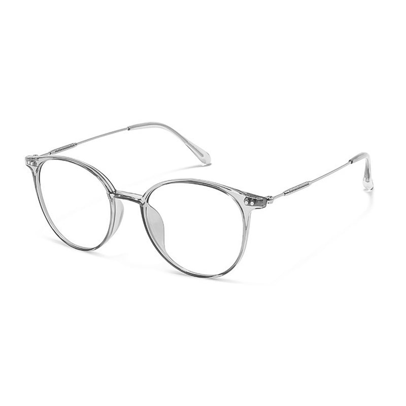 Round Tea Brown Blue Light Blocking Glasses
