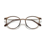 Round Tea Brown Blue Light Blocking Glasses
