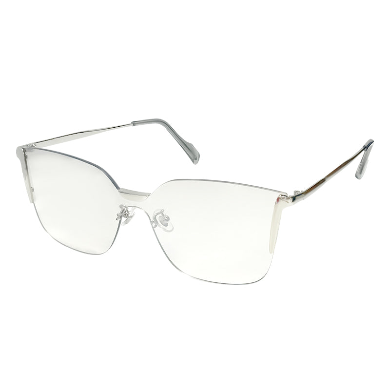 Silver Square One-piece Sunglasses