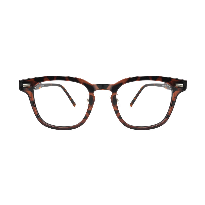 Square Leopard Color Blue Light Eyeglasses