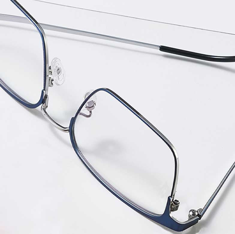 Square Blue Blue Light Blocking Reading Glasses
