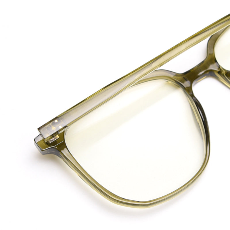 Square Cool Tea Blue Light Blocking Glasses