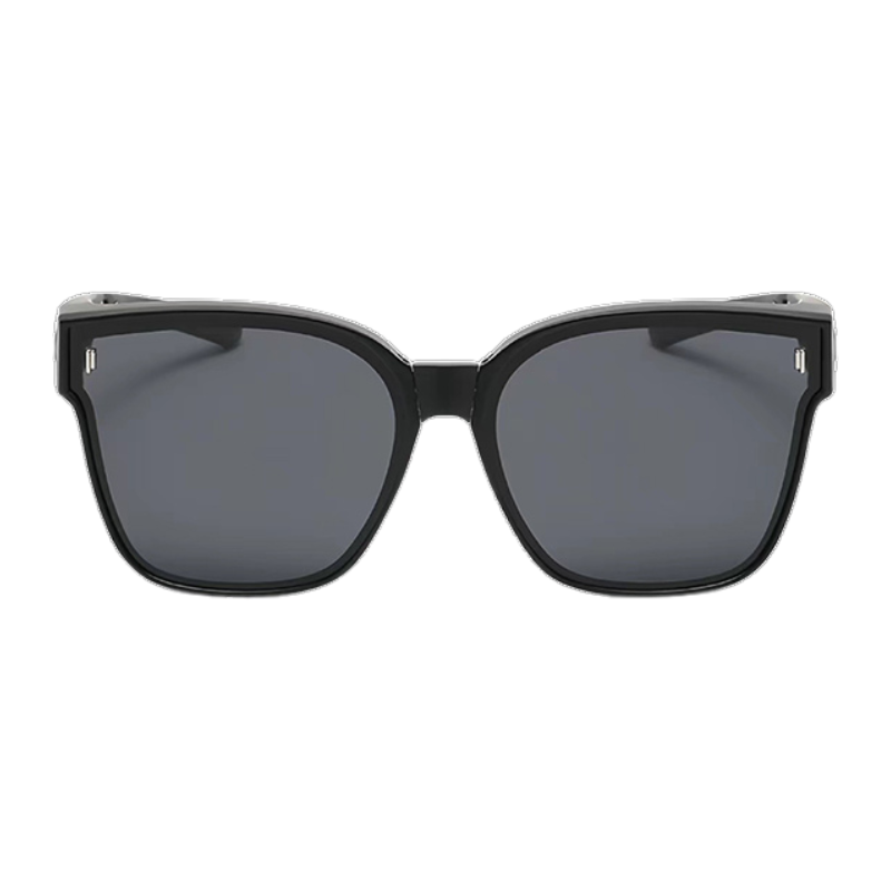 Square Foldable Clip-On Sunglasses