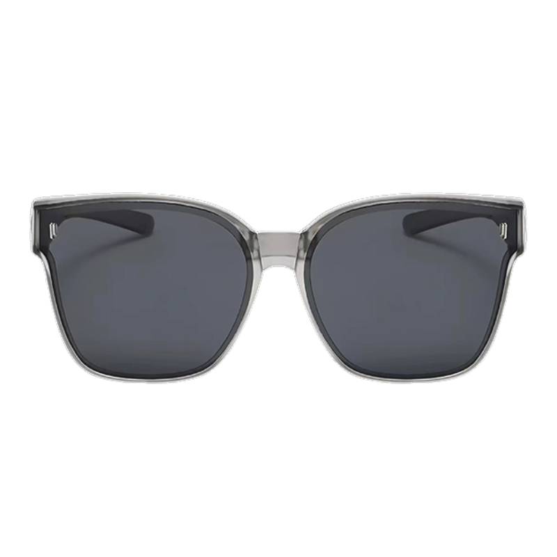 Square Foldable Clip-On Sunglasses