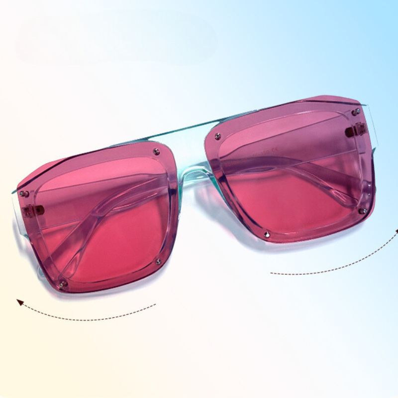 Square Rose Pink Sunglasses