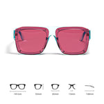 Square Rose Pink Sunglasses