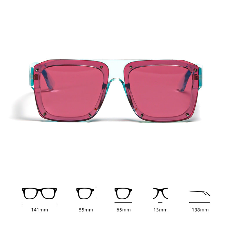 Square Rose Pink Sunglasses