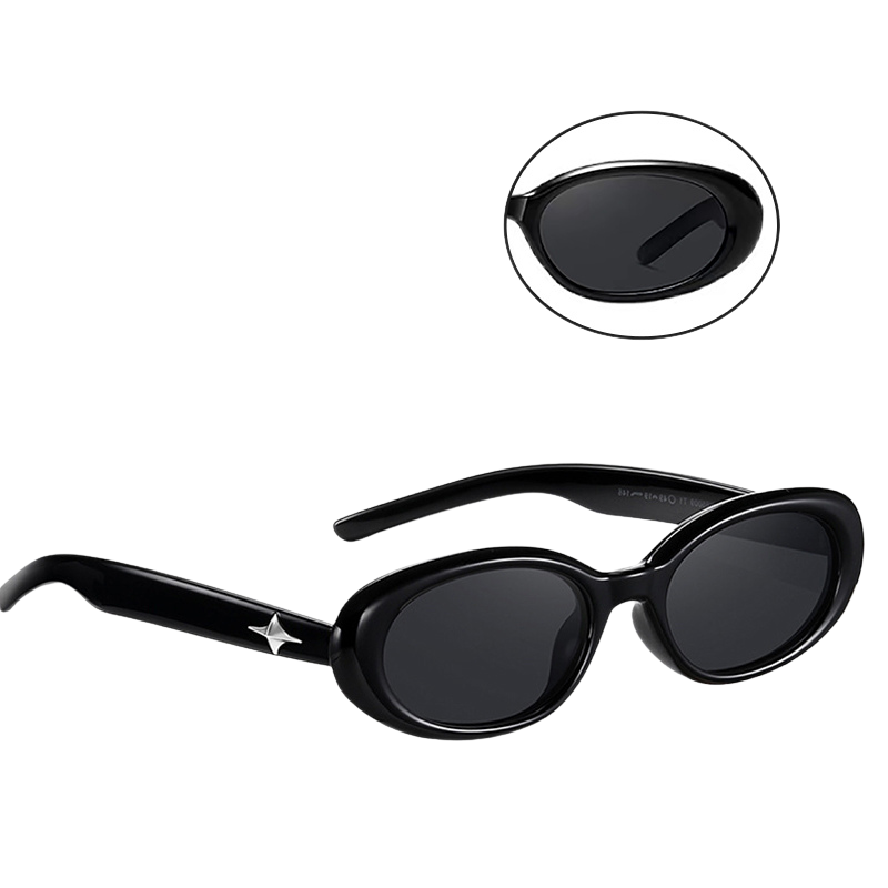 Black Cat-Eye Sunglasses