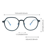 Standarded Blue 3D Printed Glasses