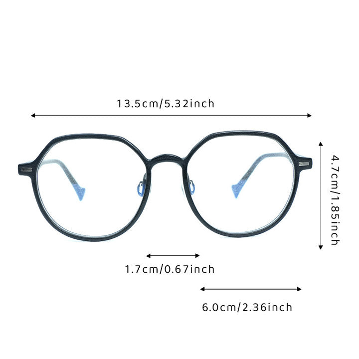 Standarded Blue 3D Printed Glasses