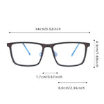 Dark Brown Square 3D Printed Glasses