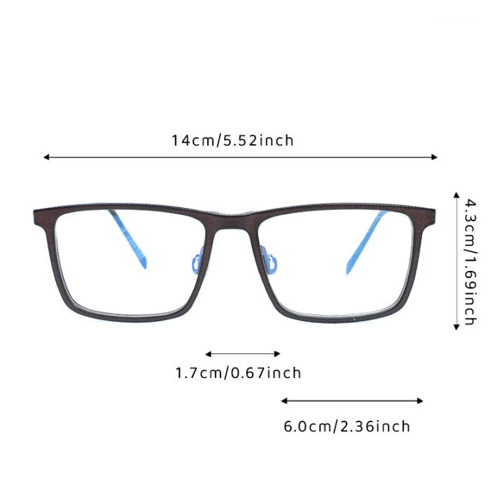 Dark Brown Square 3D Printed Glasses