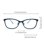 Navy Square 3D Printed Glasses
