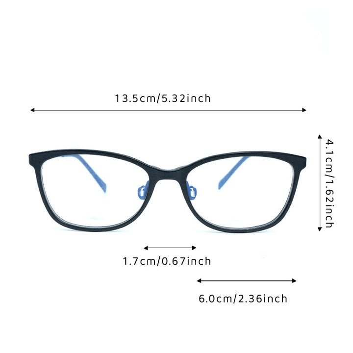 Navy Square 3D Printed Glasses